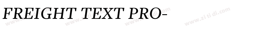 FREIGHT TEXT PRO字体转换 FREIGHT TEXT PRO字体转换
